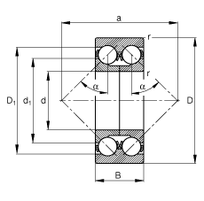 ǽ|S 3312-DA, (j) DIN 628-3 ˜ʵҪߴpɷxʷփ(ni)Ȧ|  = 45