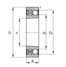 {(dio)S 2211-K-2RS-TVH-C3, (j) DIN 630 (bio)(zhn)Ҫߴ, FףF 1:12ɂ(c)ܷ