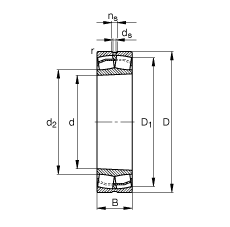 {(dio)ĝLS 22209-E1-K, (j) DIN 635-2 (bio)(zhn)Ҫߴ, FF 1:12