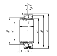 {ĝLS 23220-E1-K-TVPB + H2320, (j) DIN 635-2 ˜ʵҪߴ, F׺;o