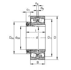 {(dio)ĝLS 23292-K-MB + H3292, (j) DIN 635-2 ˜ʵҪߴ, F׺;o