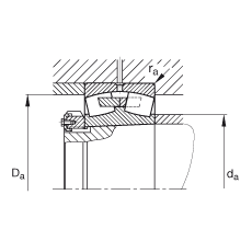 {(dio)ĝLS 23164-K-MB, (j) DIN 635-2 ˜ʵҪߴ, FF 1:12